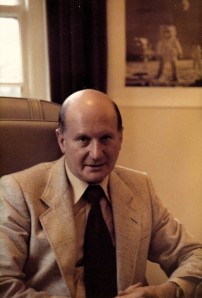 Gerry Anderson in his Pinewood office in 1979