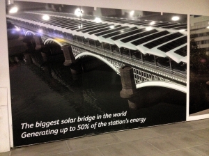 Blackfriars station proudly proclaims its modernity