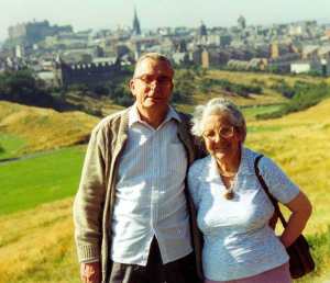 My parents in Edinburgh, perhaps in the 1970s. Who knows?