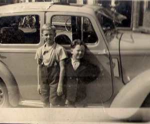 Tony (left) and Douglas Gray when they were young