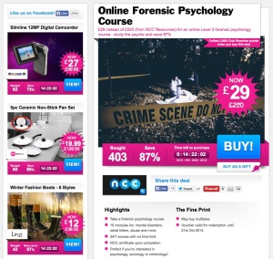 Save 87% now on an online Crime Scene Investigation course!