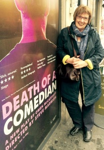 Sandra Smith outside soho Theatre yesterday