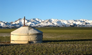 A yurt in Mongolia, not my back garden