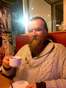 Peter Stanford took tea with me at Soho Theatre